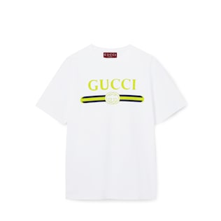 Camiseta de punto de algodón con estampado