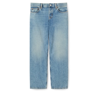 Pantalone in denim dal taglio dritto