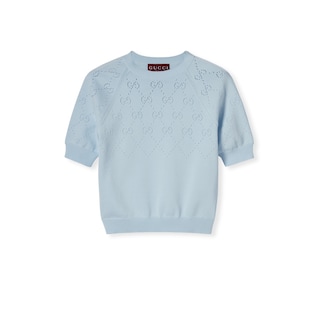 GG cotton crewneck top