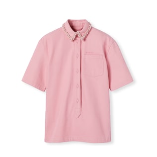 Chemise en denim avec broderie