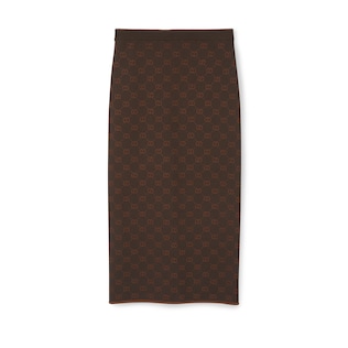 Stretch GG jacquard skirt