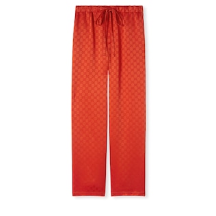 GG satin pants