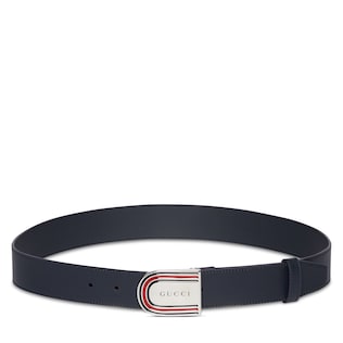 Ceinture avec boucle à détail bande Web en émail