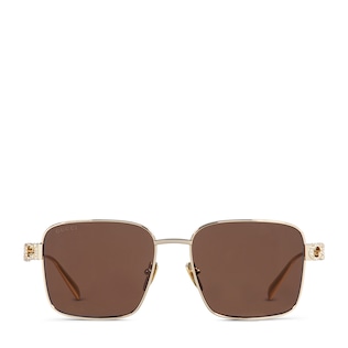 Sonnenbrille mit eckigem Rahmen
