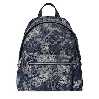 GG denim large backpack