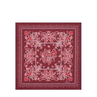 Printed cotton pocket square