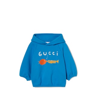Baby cotton sweatshirt with print