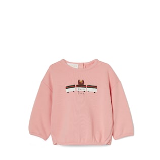 Baby cotton sweatshirt with print