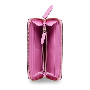 Zip around wallet with print