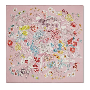 Printed silk twill carré