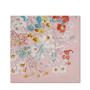 Printed silk twill carré