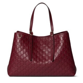 GG Emblem large tote bag