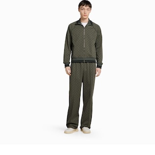 GG jersey jacquard zip jacket