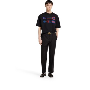 Printed cotton jersey T-shirt