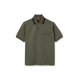 Polo in jersey GG jacquard