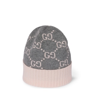 Bonnet en jacquard de cachemire GG