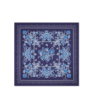 Printed cotton pocket square