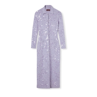 Polokleid mit Pailletten-Stickerei