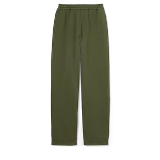 Cotton jersey leisure pants with embroidery