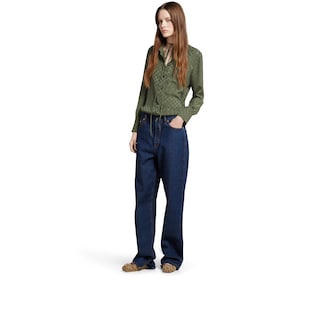 GG silk jacquard shirt