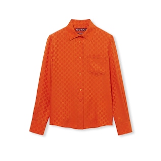 GG silk jacquard shirt