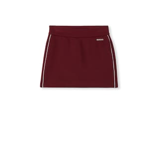 Jersey mini skirt with logo