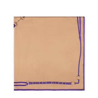 Printed silk twill carré