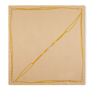 Printed silk twill carré