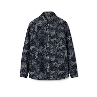 GG jacquard denim shirt