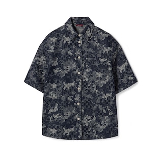 GG jacquard denim shirt