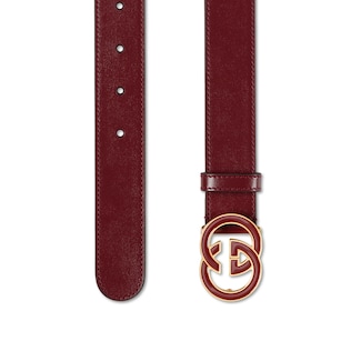 Belt with Interlocking G buckle