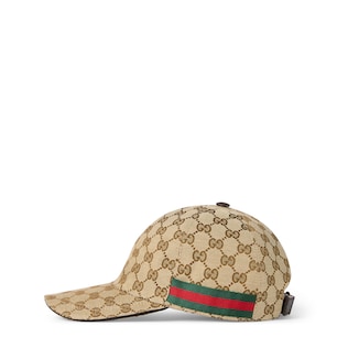 GG canvas baseball hat with Web