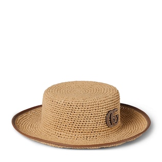 Straw hat with GG logo