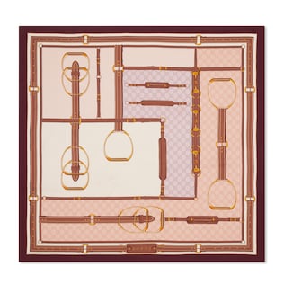 Printed silk twill carré