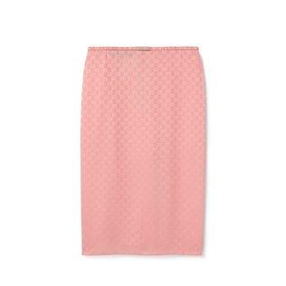 Jupe en jacquard de soie GG