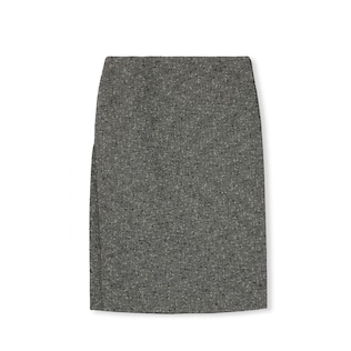 Seeded wool skirt