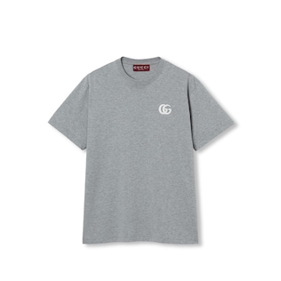 Cotton jersey T-shirt with embroidery