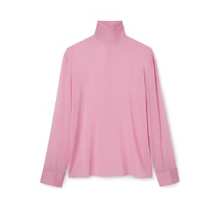 Silk stretch chiffon shirt