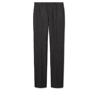 Pantalon en laine moulinée