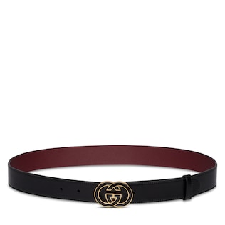 Belt with Interlocking G buckle