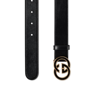Belt with Interlocking G buckle