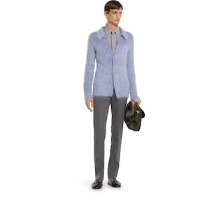 Heavy wool satin pant