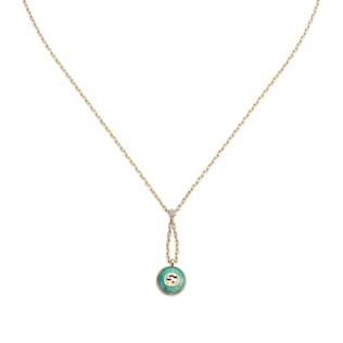 Gucci Interlocking 18k pendant necklace