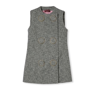 Seeded wool dress