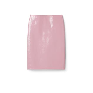 Naplak leather skirt