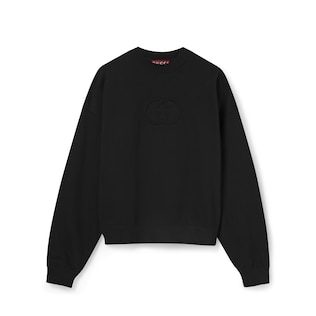 Brushed cotton jersey sweatshirt
