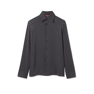 GG silk jacquard shirt