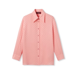 GG silk jacquard shirt