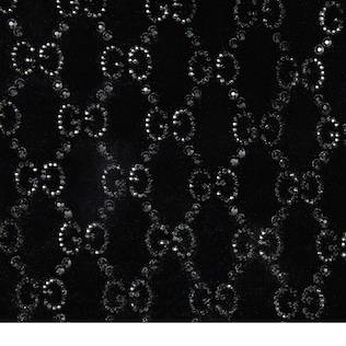 Embroidered stretch chenille top