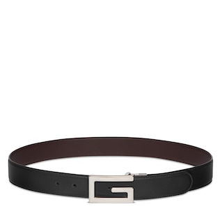 Reversible belt with Square G buckle